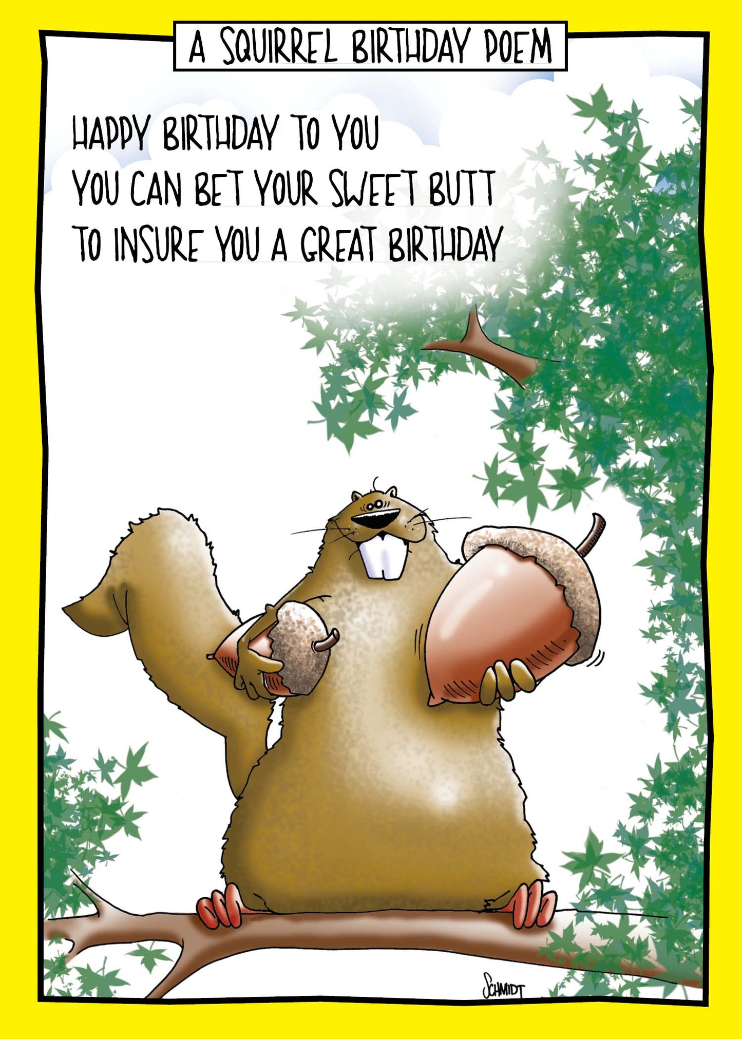 Inside Message: I'd give my left nut Happy Birthday