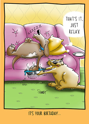 Inside Message: Go with the flow Happy Birthday