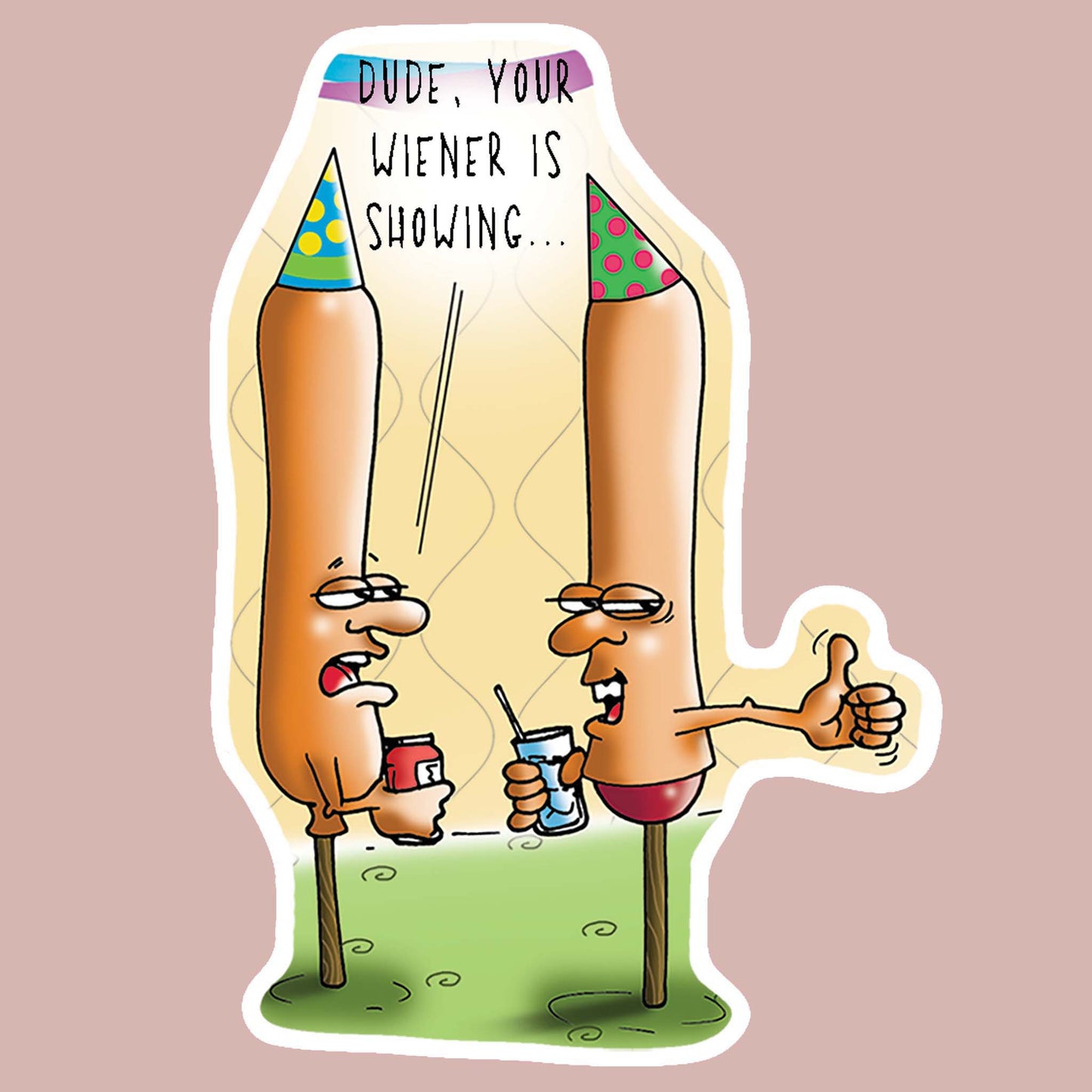 Corn Dog Sticker | 4 Pack