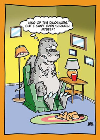 T-Rex Can't Scratch Himself | Birthday Card