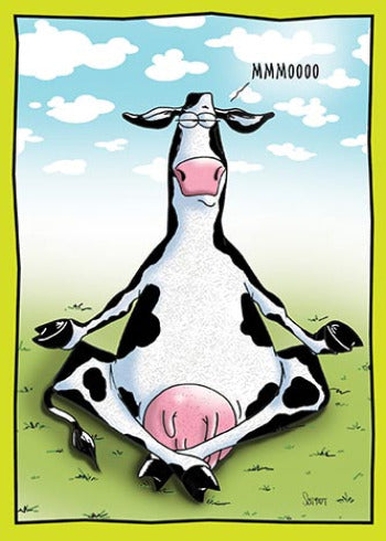 Meditating Cow | Funny Birthday Card