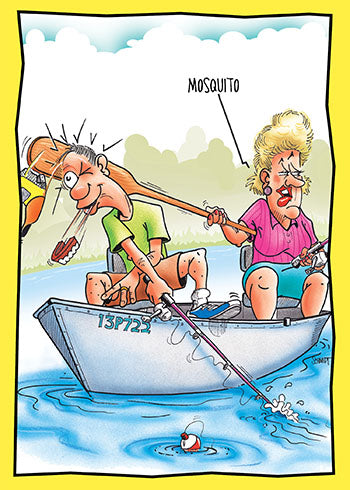 Mosquito | Hilarious Printed Fishing Anniversary Card