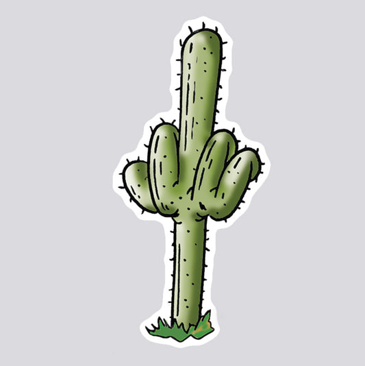 Funny Cactus Sticker | 4 Pack