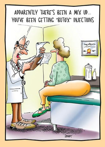 Botox Injections in the Buttocks | Funny Birthday Card