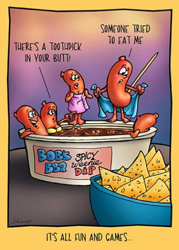 Cocktail Weenies | Funny Birthday Card 