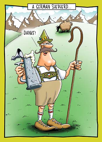 German Shepherd | Funny Printed Thank You Card