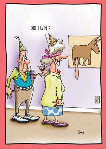 Pin The Tail On The Donkey | Hilarious Birthday Card